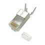 Lanview RJ45 blindée Cat6a pour câble AWG22-23, 10 pièces - Fiche pour montage direct, caméras IP