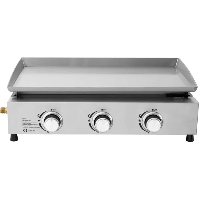 Cookingbox Plancha à gaz Faro - 3 brûleurs, surface de cuisson 61 x 35 cm, cuve en acier, acier inoxydable, 7.5 kW Cookingbox Plancha à gaz Faro - 3 brûleurs, surface de cuisson 61 x 35 cm, cuve en acier, acier inoxydable, 7.5 kW