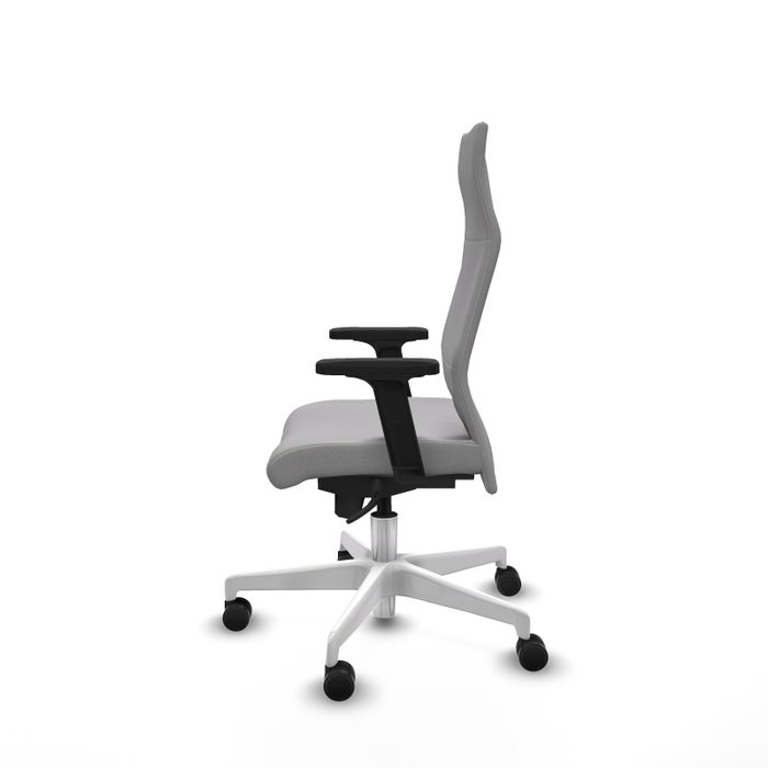 Piqueras Y Crespo Fauteuil Albacete, Gris clair, Mécanisme Synchrone, Base Blanche Piqueras Y Crespo Fauteuil Albacete, Gris clair, Mécanisme Synchrone, Base Blanche