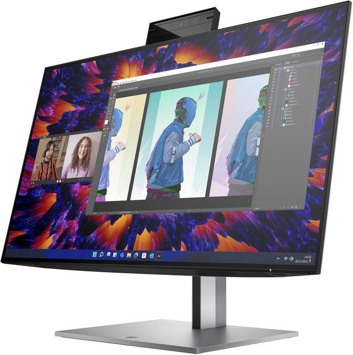 HP Écran de Conférence Z24m G3 60.5 cm (23.8") QHD IPS Webcam Intégrée Haut-Parleurs Micro HP Presence HDR400 USB-C 100W