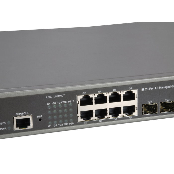 Level GTL-2091 Commutateur Gigabit géré de couche 3, 20 ports