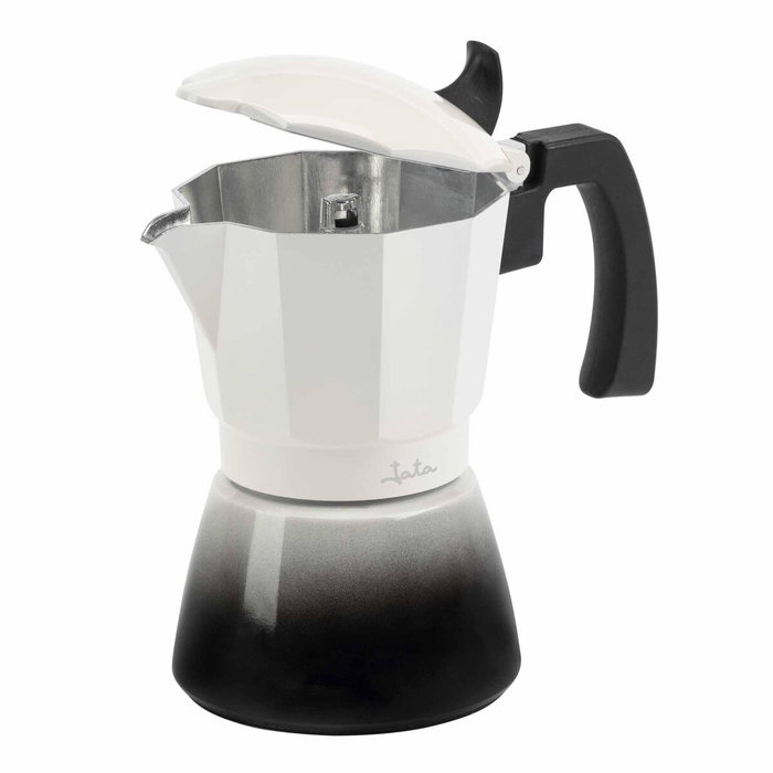 Cafetière Italienne JATA HCAF2406 Crème Aluminium 6 Tasses