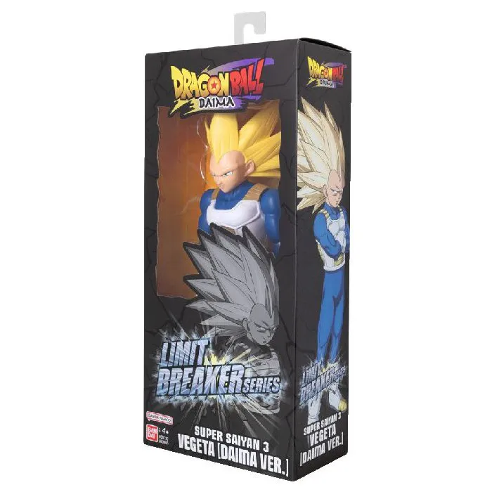 Bandai Figurine Dragon Ball Limit Breaker Super Saiyan 3 Vegeta (Dragon Ball Daima) 30 cm, Figurine Geante Articulee pour Collection