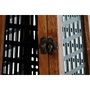 DKD Home Decor Bougeoir Noir Naturel Métal et Bois de manguier 15 x 15 x 26 cm