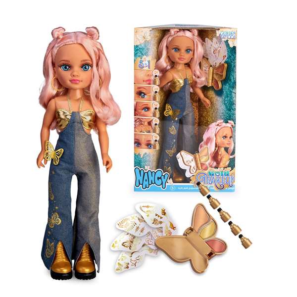 Famosa Nancy - Poupée Gold Makeup 42 cm - Produit en espagnol Famosa Nancy - Poupée Gold Makeup 42 cm - Produit en espagnol