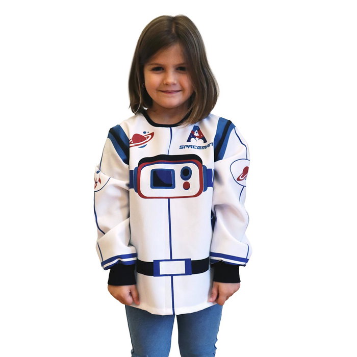 DEQUBE Déguisement Astronaute Unisex pour Enfant 3-7 Ans - Costume de Jeu de Rôle Léger avec Détails Réalistes DEQUBE Déguisement Astronaute Unisex pour Enfant 3-7 Ans - Costume de Jeu de Rôle Léger avec Détails Réalistes
