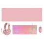 Pack Gaming Mars Gaming MCPRGB3PES Multicouleur Rose Espagnol Qwerty (4 Unités)