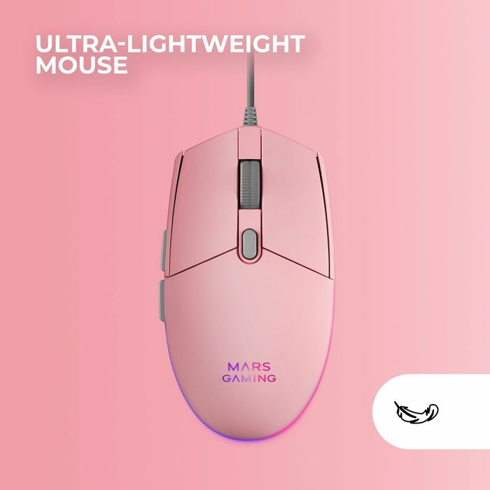 Pack Gaming Mars Gaming MCPRGB3PES Espagnol Qwerty