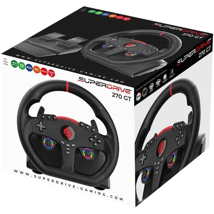 Subsonic Volant gaming SUBSONIC Double joysticks LED