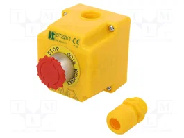 SPAMEL Cassette de pilotage ST22 bouton champignon rouge NC IP65