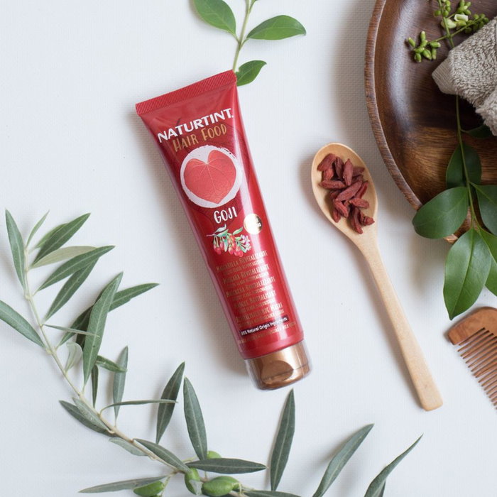 Naturtint Masque HAIR FOOD au Goji 150 ml Soin Capillaire Revitalisant Cheveux Fatigués