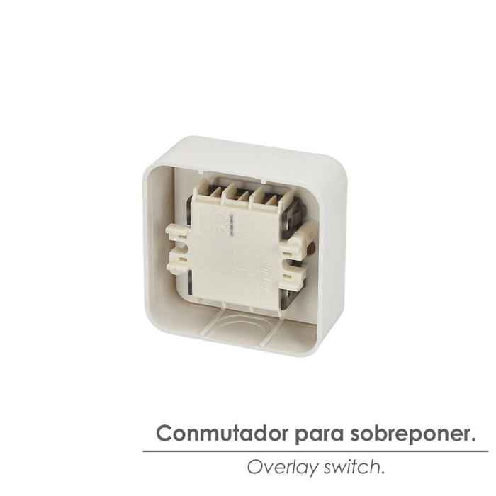 WOLFPACK LINEA PROFESIONAL Conmutador Superficie Simple