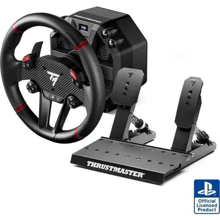 Thrustmaster T598 - Volant de course avec pédales - Réf. 4160853 - Noir