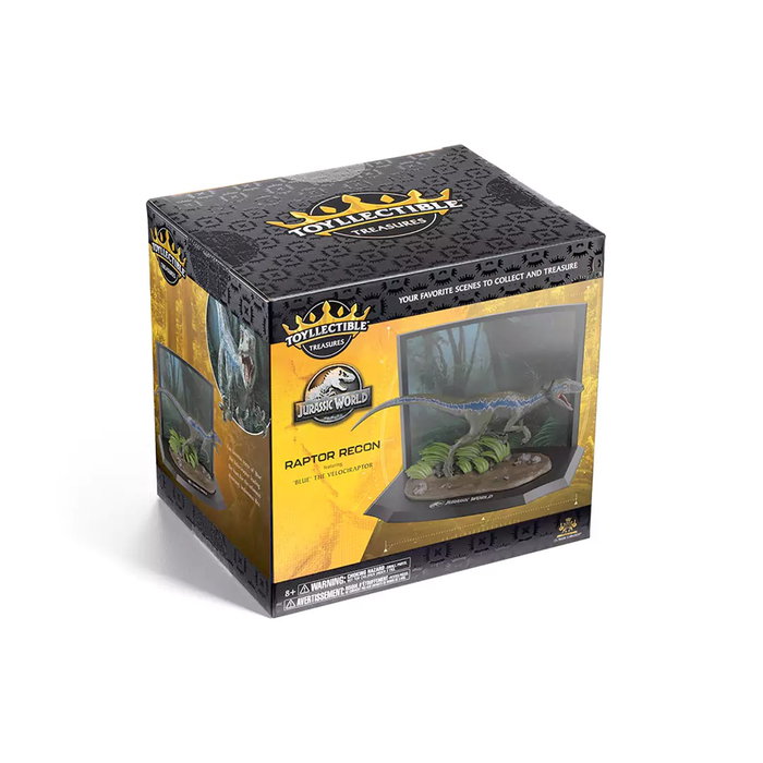 The Noble Collection Toyllectible Treasures Figurine Blue Velociraptor Jurassic Park 19 cm