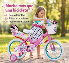 Huffy Bicicleta Minnie 16" Vélo pour Enfant 5 à 8 Ans en Espagnol - Référence Minnie Huffy 16"