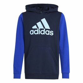 Sweat à capuche enfant Adidas Essentials Big Logo Colorblock Bleu
