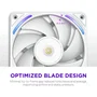 NZXT F120X RGB (RF-U12PN-W1) Ventilateur PC 120 mm Blanc Monobloc LCP 3100 trs/min Silencieux