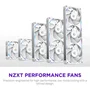 NZXT F120X RGB (RF-U12PN-W1) Ventilateur PC 120 mm Blanc Monobloc LCP 3100 trs/min Silencieux