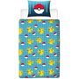 Pokémon Parure de lit réversible Pikachu Laser en microfibre