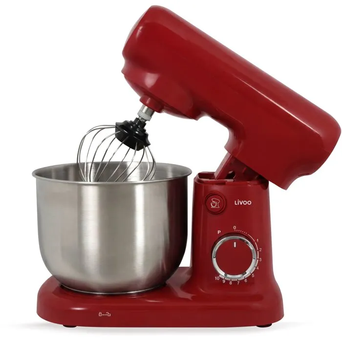 Livoo Robot pâtissier DOP262R 3 L 1500 W 10 vitesses Livoo Robot pâtissier DOP262R 3 L 1500 W 10 vitesses