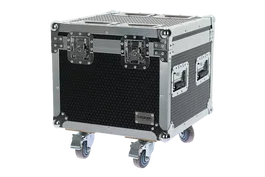ALGAMLIGHT Flight Case pour 2 Blinder 400 CW WWA - Mallette de transport en bois avec mousse, 4 roues (2 freinées), compatibles FL600V-IP