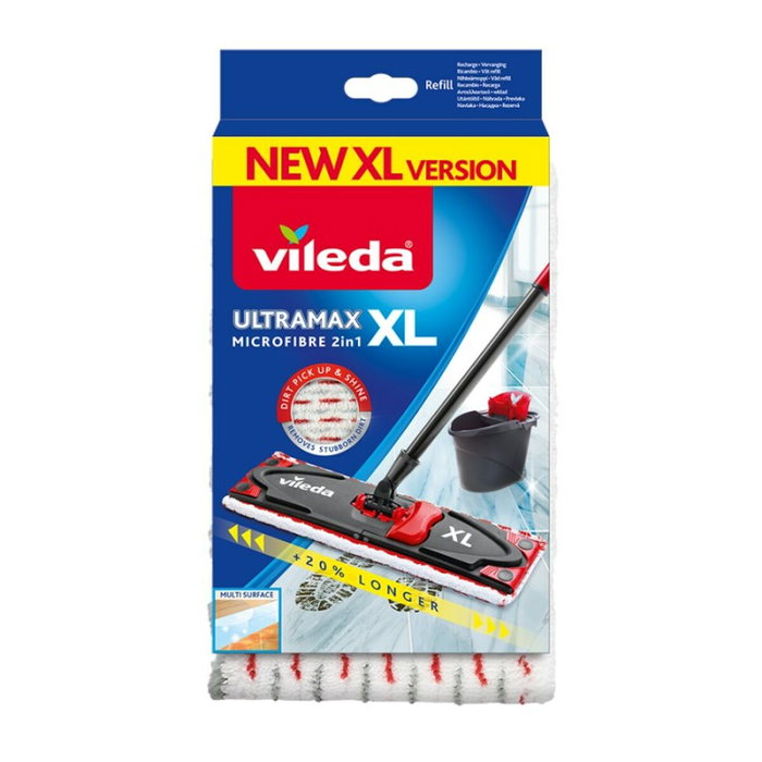 Rechange Pour Serpillière de Nettoyage Vileda UltraMax XL Microfibre (1 Unités) Rechange Pour Serpillière de Nettoyage Vileda UltraMax XL Microfibre (1 Unités)