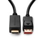 MicroConnect Câble DisplayPort 1.4 vers HDMI 2.0, 3 mètres, Compatible 4K à 60 Hz, Connecteurs Dorés
