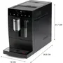 DOMO DO1150K Machine à Expresso Automatique avec Broyeur - 1350 W - 19 bar - Écran Tactile - 1,1 L - Noir