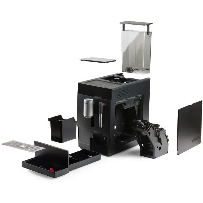 DOMO DO1150K Machine à Expresso Automatique avec Broyeur - 1350 W - 19 bar - Écran Tactile - 1,1 L - Noir