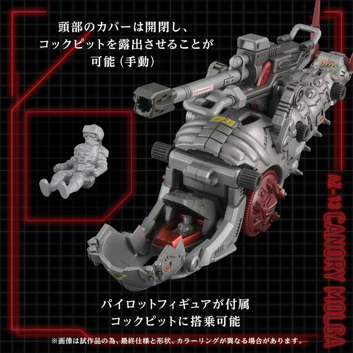 Takara Tomy Zoids AZ-13 Canory Molga - Modèle en plastique 1/72