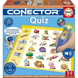 Educa Conector Quiz - Jeu éducatif format livre avec 90 questions, 12 thèmes - Des 3 ans