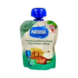 Nestlé Bolsita Pomme, Carotte et Mangue 90 g