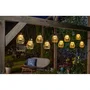 SMART SOLAR Lumina Guirlande lumineuse solaire 10 LEDs faux rotin naturel