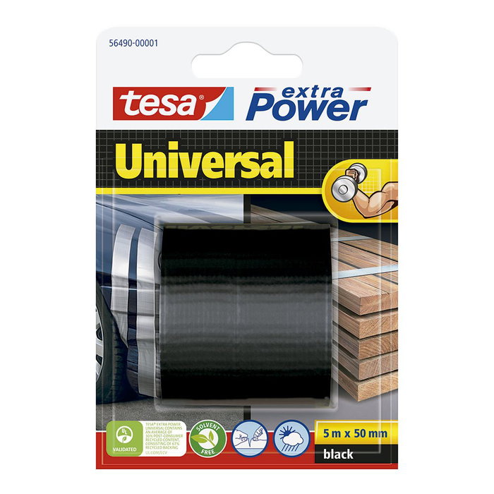 Tesa Cinta americana extra power universal negra, 50 mm x 5 m Tesa Cinta americana extra power universal negra, 50 mm x 5 m