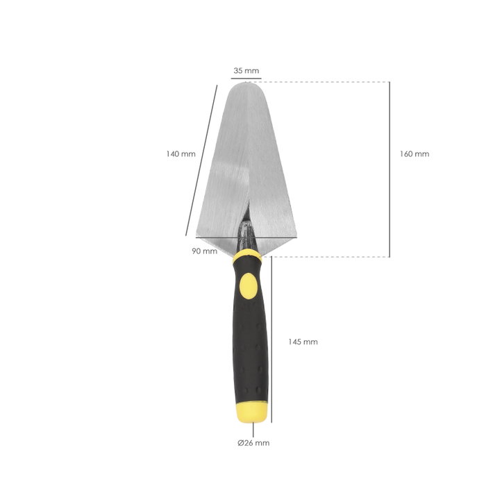 WOLFPACK LINEA PROFESIONAL Truelle Gummy-grip 348 / 160 mm WOLFPACK LINEA PROFESIONAL Truelle Gummy-grip 348 / 160 mm