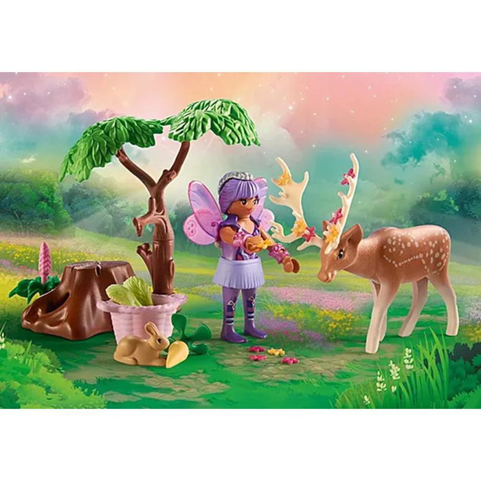 Playmobil 71800 Starter Pack Fées avec Animaux de la Forêt Jeu de Construction Enfant 4+
