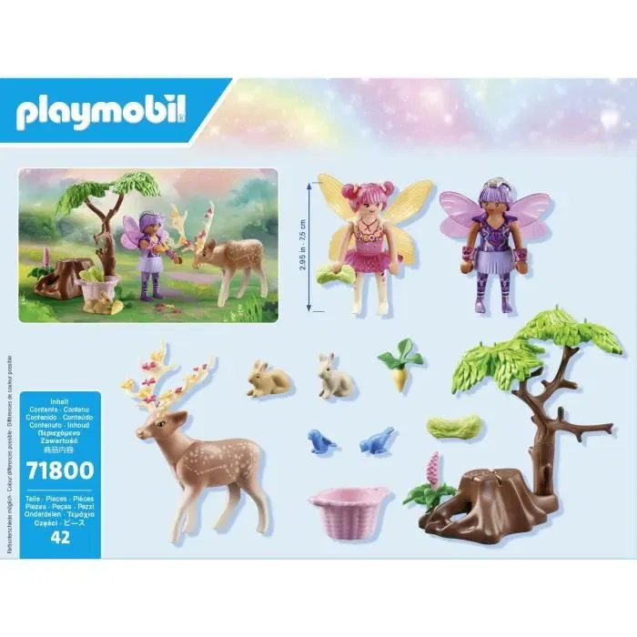 Playmobil 71800 - Duo de fées avec animaux de la forêt, Princess Magic - Pack de Démarrage - 42 Pièces - À partir de 4 ans Playmobil 71800 - Duo de fées avec animaux de la forêt, Princess Magic - Pack de Démarrage - 42 Pièces - À partir de 4 ans
