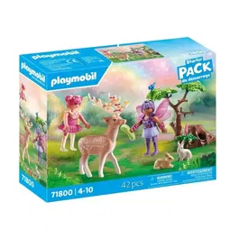 Playmobil 71800 - Duo de fées avec animaux de la forêt, Princess Magic - Pack de Démarrage - 42 Pièces - À partir de 4 ans