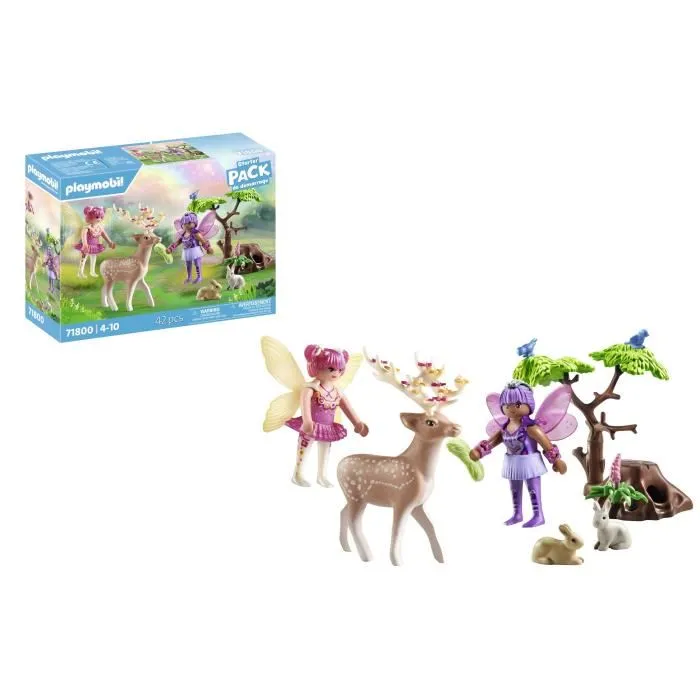 Playmobil 71800 - Duo de fées avec animaux de la forêt, Princess Magic - Pack de Démarrage - 42 Pièces - À partir de 4 ans Playmobil 71800 - Duo de fées avec animaux de la forêt, Princess Magic - Pack de Démarrage - 42 Pièces - À partir de 4 ans
