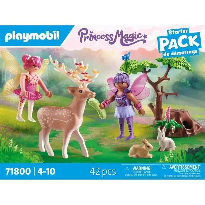 Playmobil 71800 - Duo de fées avec animaux de la forêt, Princess Magic - Pack de Démarrage - 42 Pièces - À partir de 4 ans Playmobil 71800 - Duo de fées avec animaux de la forêt, Princess Magic - Pack de Démarrage - 42 Pièces - À partir de 4 ans
