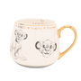 WIDDOP & CO - Mug Simba Le Roi Lion Disney avec illustrations et détails dorés - Tasse en porcelaine de Chine