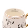 WIDDOP & CO - Mug Simba Le Roi Lion Disney avec illustrations et détails dorés - Tasse en porcelaine de Chine