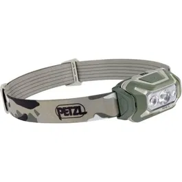 Petzl ARIA 2 Lampe frontale étanche 450 lumens, faisceau large, éclairage rouge/vert/bleu, avec 3 piles AAA/LR03 incluses