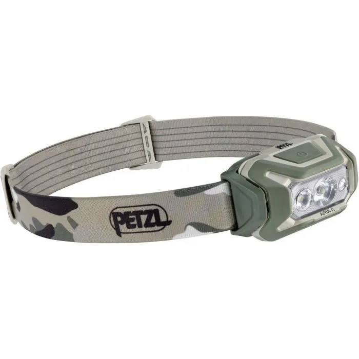 Petzl ARIA 2 Lampe frontale étanche 450 lumens, faisceau large, éclairage rouge/vert/bleu, avec 3 piles AAA/LR03 incluses Petzl ARIA 2 Lampe frontale étanche 450 lumens, faisceau large, éclairage rouge/vert/bleu, avec 3 piles AAA/LR03 incluses