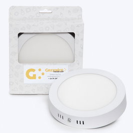 Plafonnier LED Circulaire 12W 930Lm 6000K Blanc Froid
