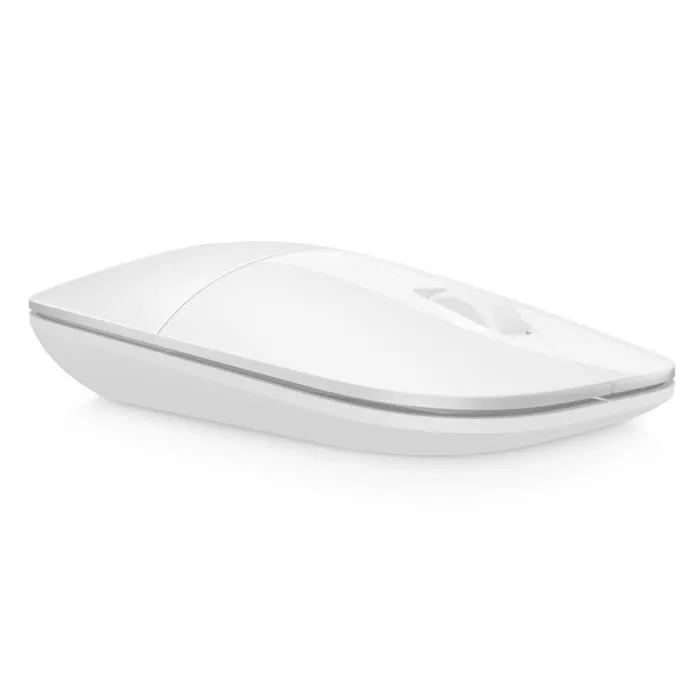HP Souris sans fil Z3700 - 1200 dpi - Connexion sans fil 2.4 GHz - Molette - Rétroéclairage LED bleu - Blanc Blizzard - Pour ordinateur portable et bureau