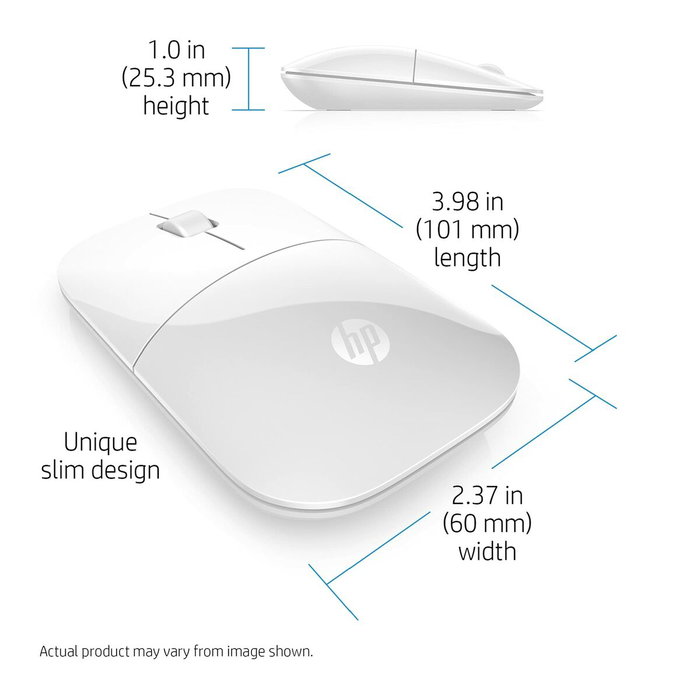 HP Souris sans fil Z3700 - Blanc HP Souris sans fil Z3700 - Blanc