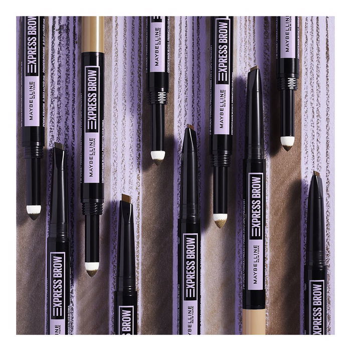 Maybelline EXPRESS BROW satin duo #02-medium brown Crayon à sourcils