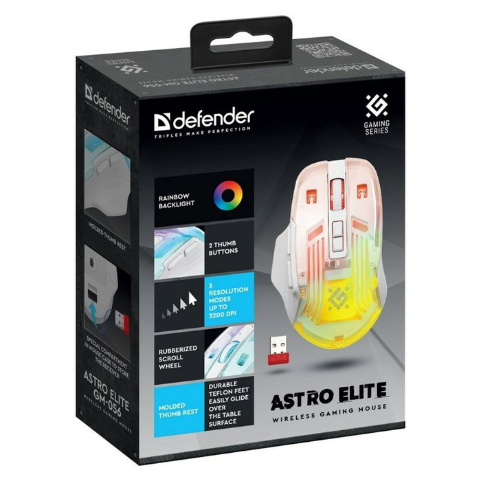 Defender GM-056 ASTRO ELITE Blanc 3200 DPI