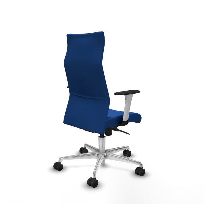 Piqueras Y Crespo Fauteuil Albacete Bleu en Similpiel avec Mécanisme Synchrone